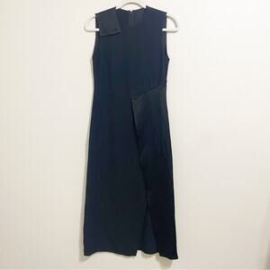 Versace Black Paneled Wrap Skirt Dress size 38